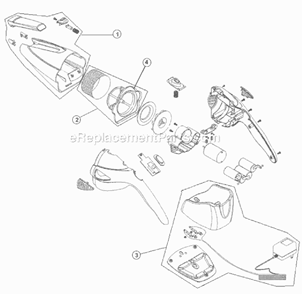 Page A Diagram and Parts List for BD10050  Dirt Devil Hand Vacuum